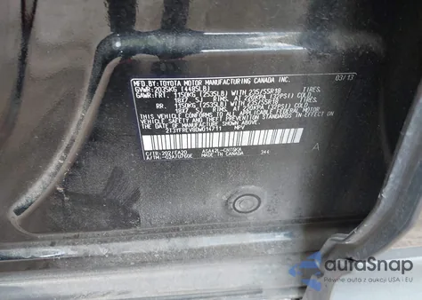 2013 Toyota Rav4 Limited z USA, uszkodzony, nr VIN 2T3YFREV8DW014711